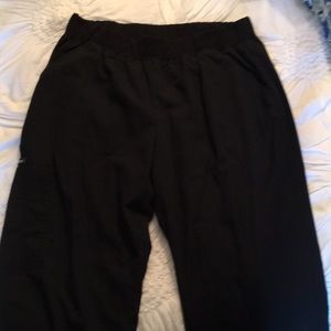 Black scrub bottoms.